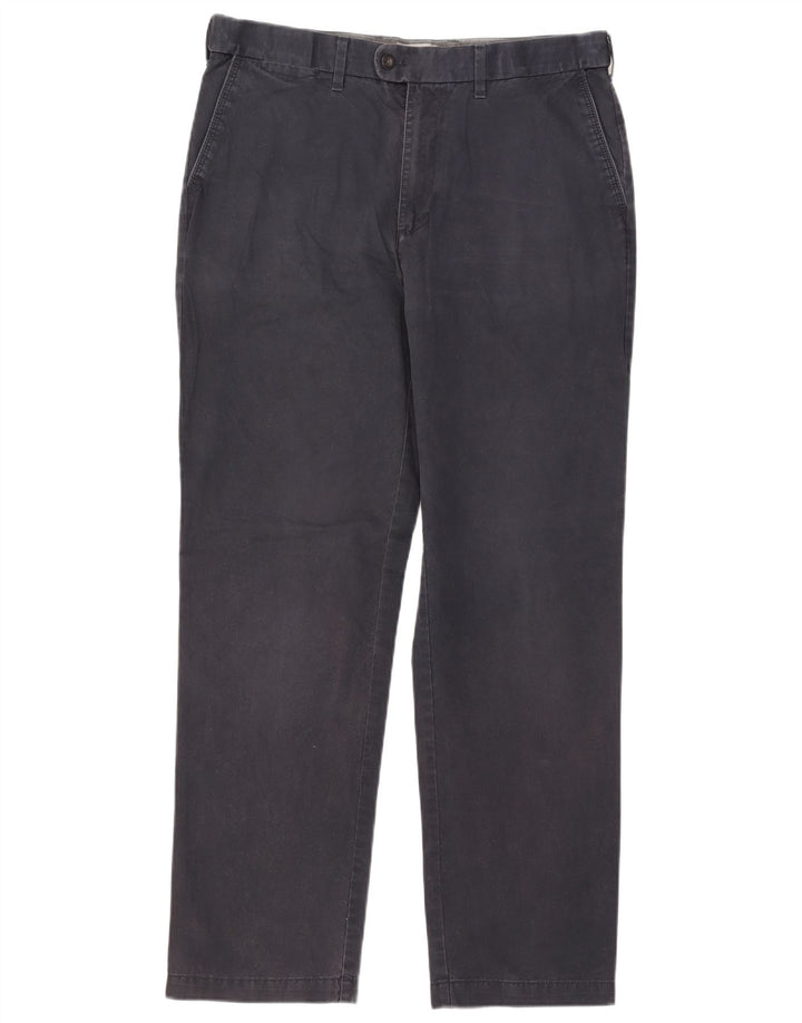 Pantaloni da abito dritti Regular Fit Marks & Spencer da uomo W36 L33 Blu Navy