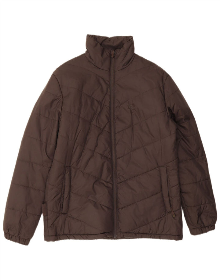 Giacca imbottita oversize da donna Mountain Essentials UK 10 piccola marrone