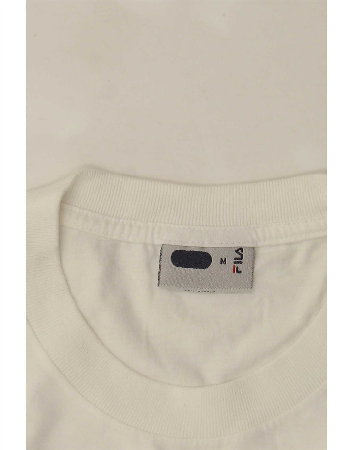 T-shirt grafica da uomo Fila Top bianco medio