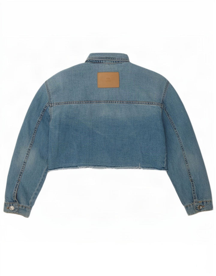 Giacca corta in denim per ragazze Zara 11-12 anni in cotone blu