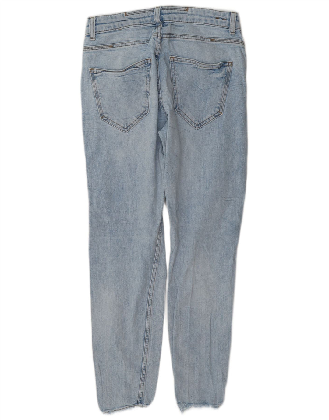 Jeans slim invecchiati da uomo Zara EU 38 piccoli W30 L27 blu