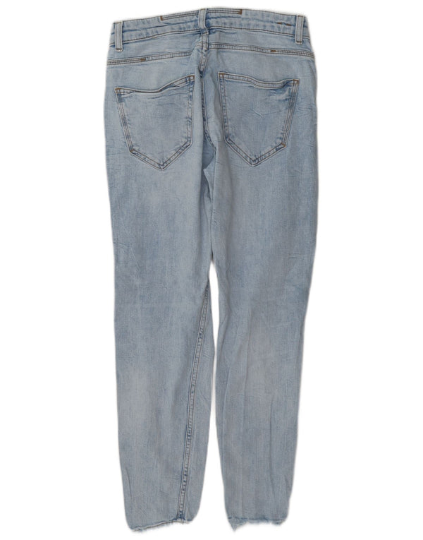 Jeans slim invecchiati da uomo Zara EU 38 piccoli W30 L27 blu