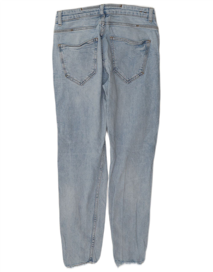 Jeans slim invecchiati da uomo Zara EU 38 piccoli W30 L27 blu