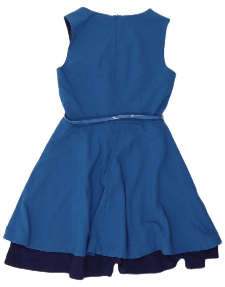 Abito a trapezio senza maniche da donna Oasis UK 10 piccolo poliestere blu