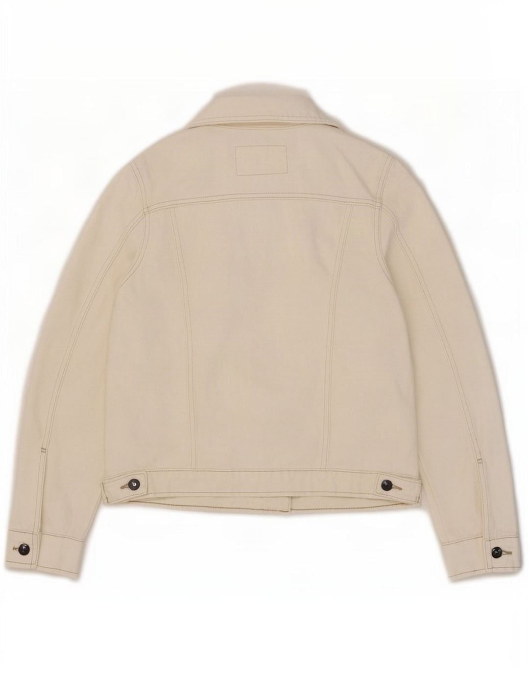 Giacca di jeans da donna Marks & Spencer UK 8 piccola cotone bianco