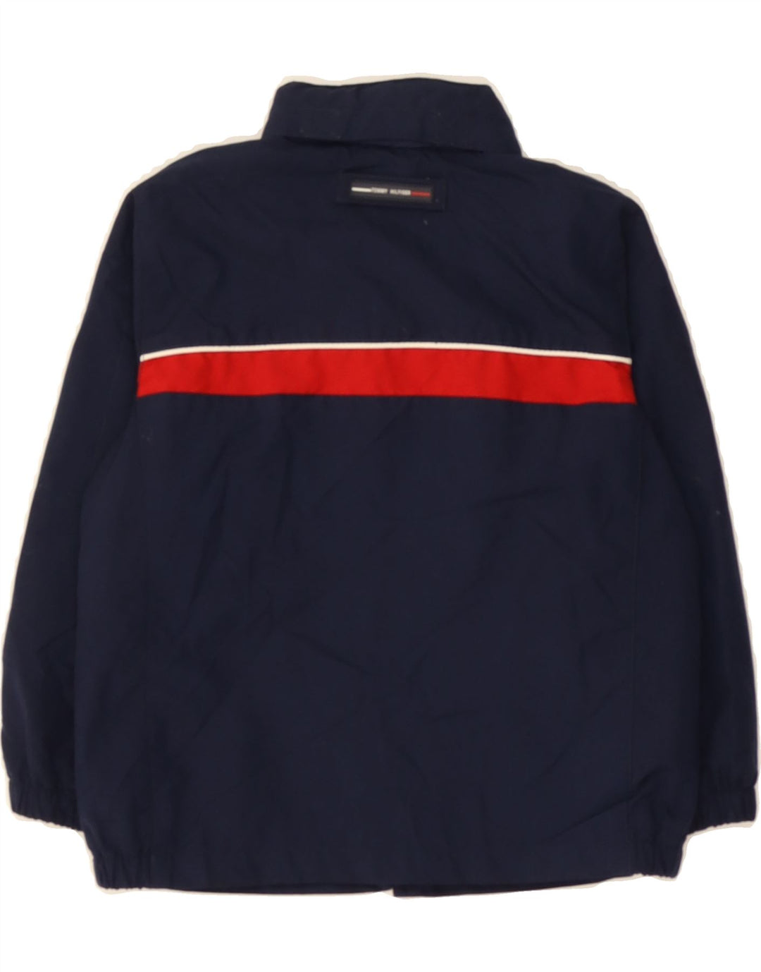 TOMMY HILFIGER Boys Hooded Windbreaker Jacket 2-3 Years Navy Blue Vintage Tommy Hilfiger and Second-Hand Tommy Hilfiger from Messina Hembry 