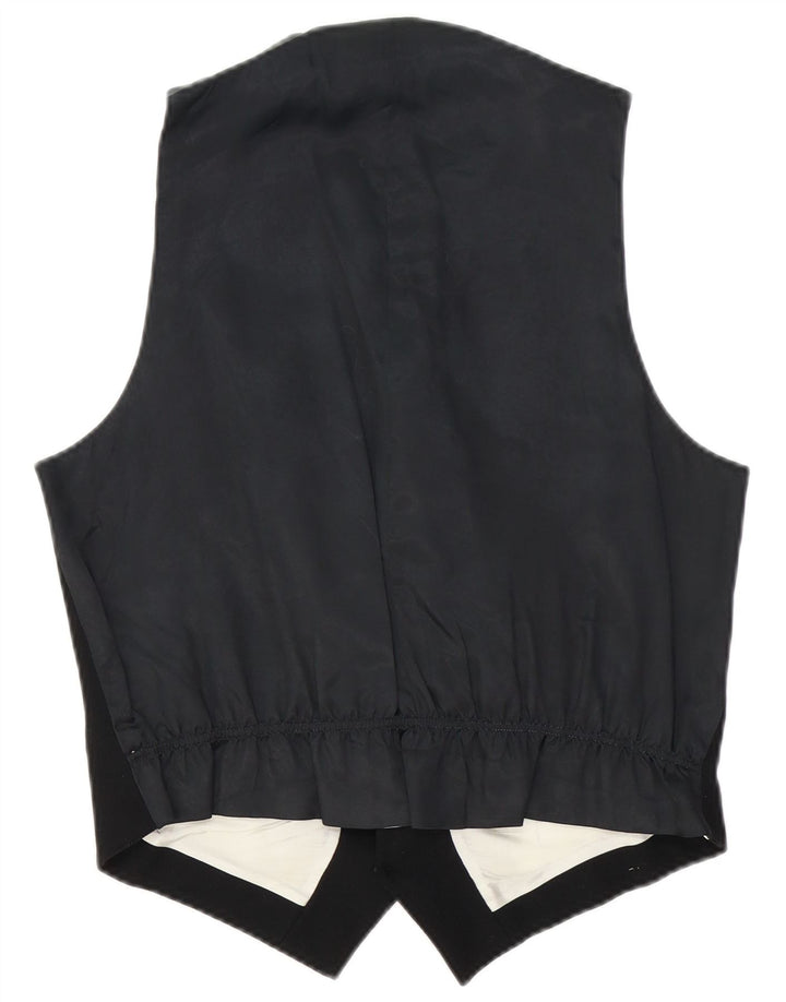 Gilet vintage da uomo medio nero