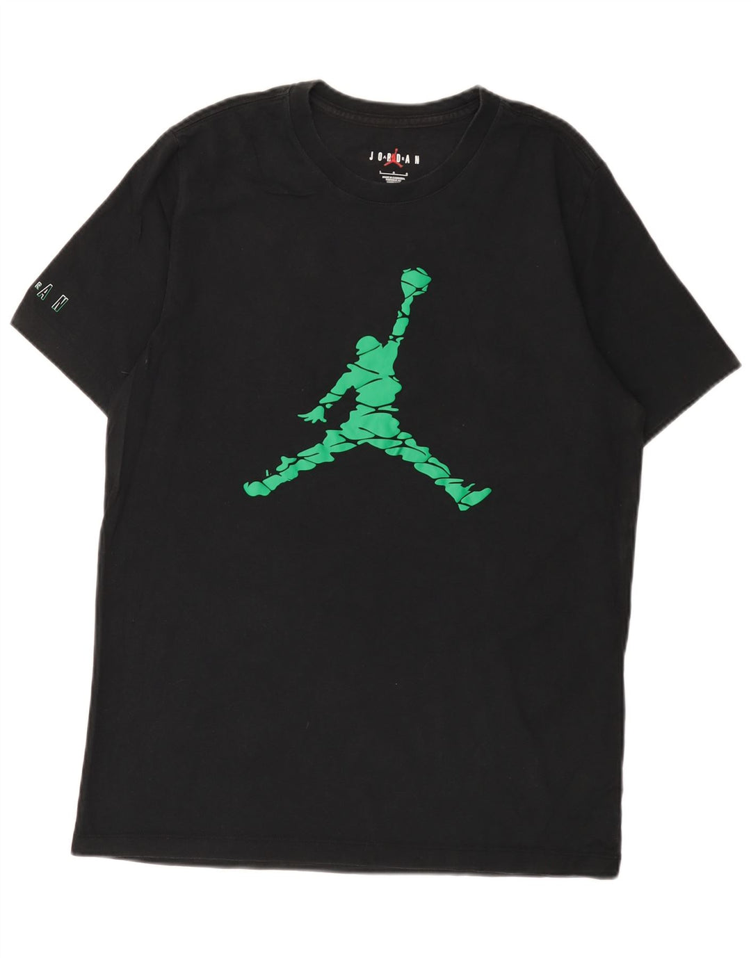 T-shirt grafica da uomo Jordan Top grande in cotone nero