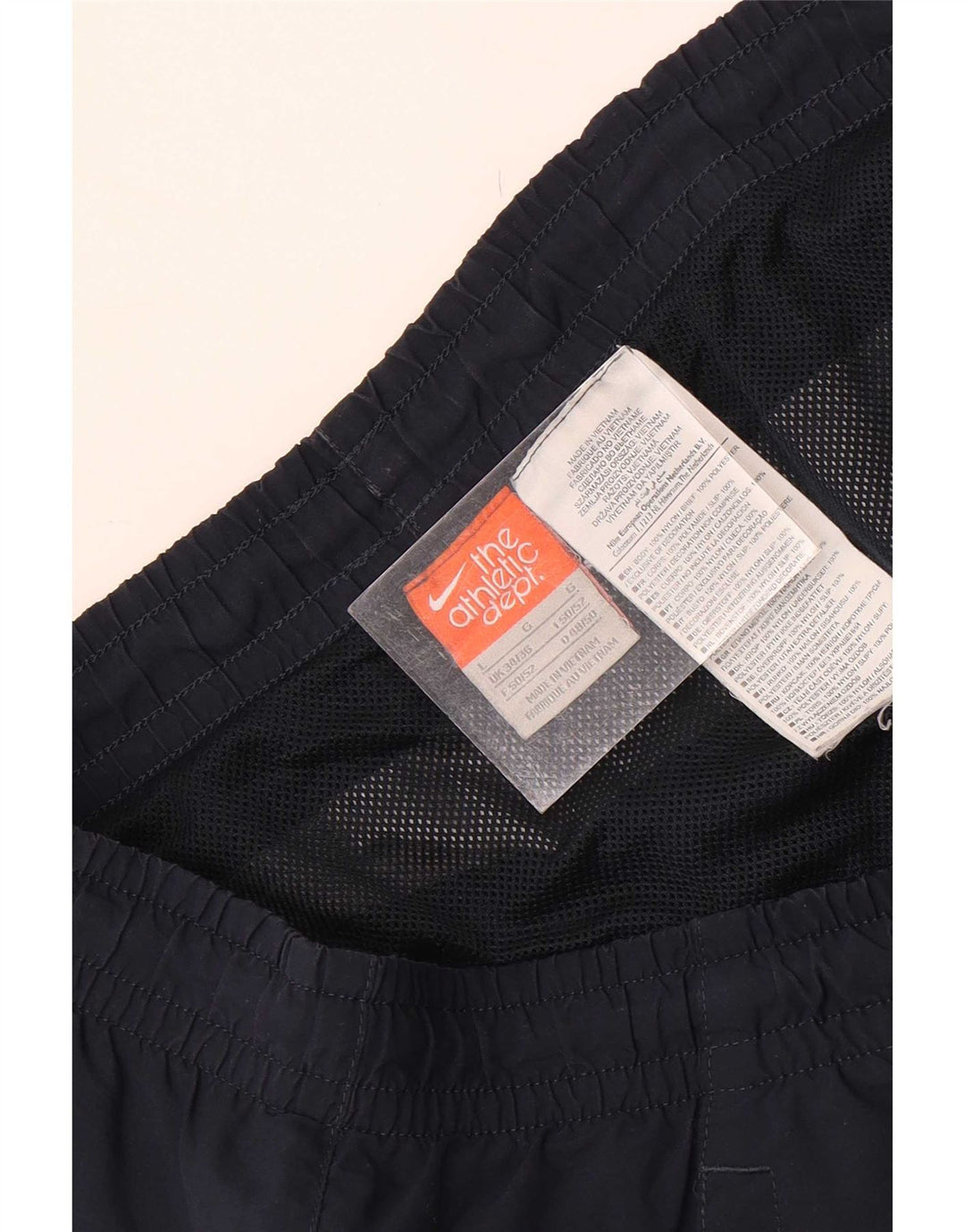 Pantaloncini da bagno da uomo Nike Large in nylon color block blu navy