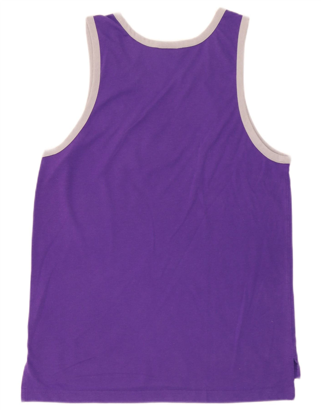 Canotta grafica Adidas da uomo dei Los Angeles Lakers, poliestere viola medio