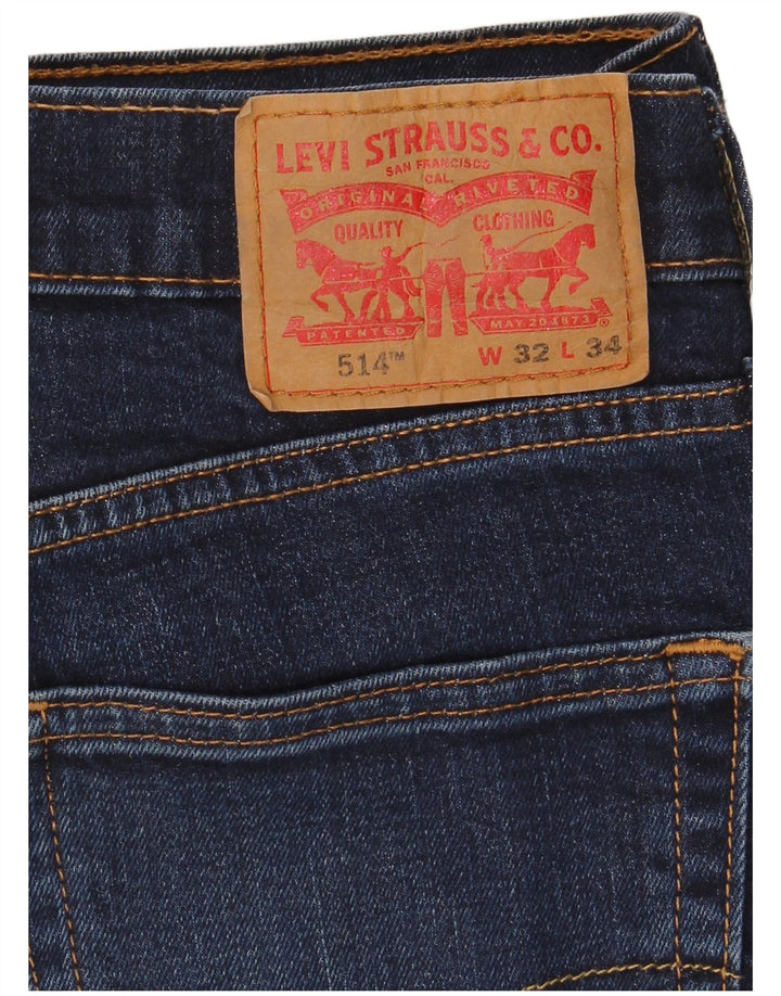 Levi's Uomo 514 Jeans dritti W32 L34 Cotone blu navy