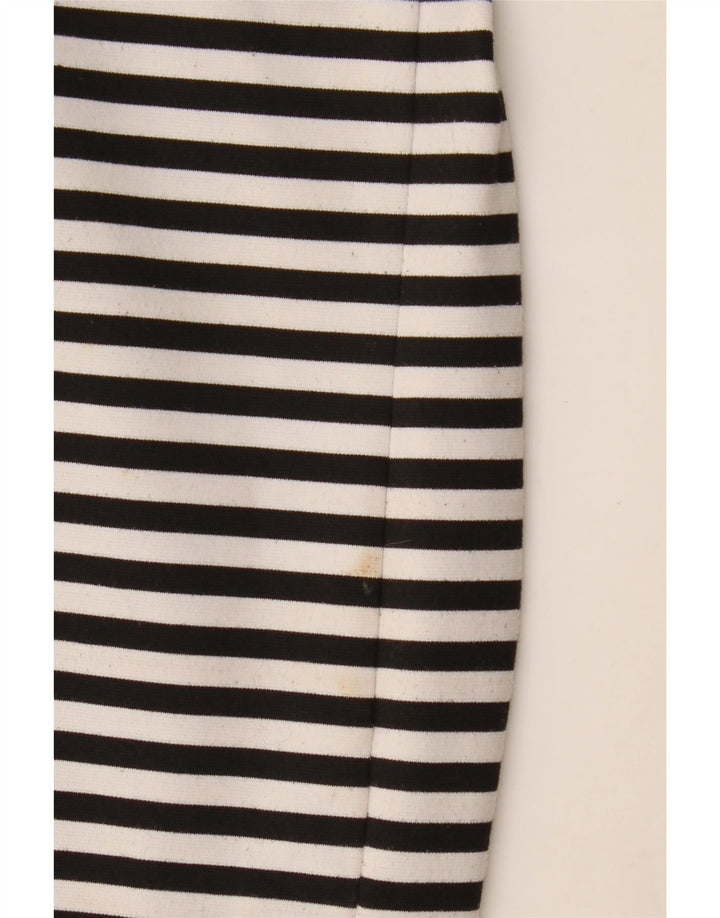Gonna asimmetrica da donna Marks & Spencer UK 14 grande W34 a righe nere