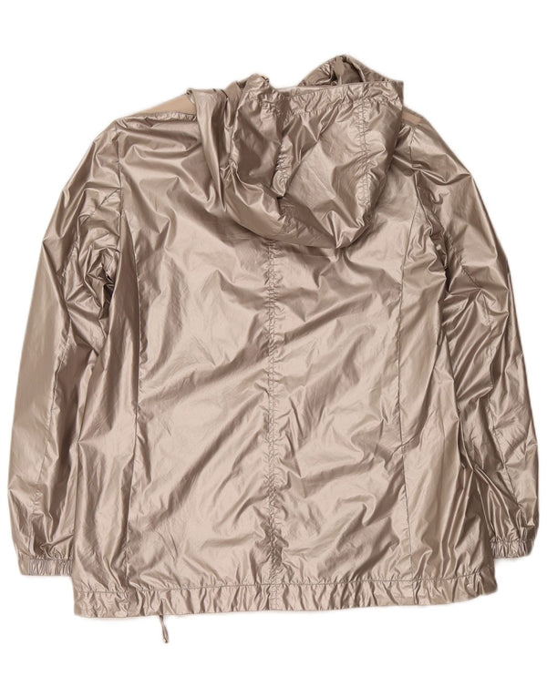 Geox Donna Respira Giacca antipioggia oversize con cappuccio UK 10 Small Grigio Poliammide