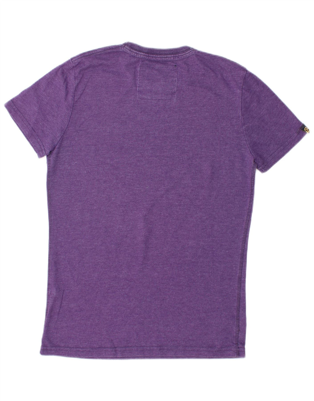 T-shirt grafica da donna SUPERDRY Top UK 12 cotone viola medio