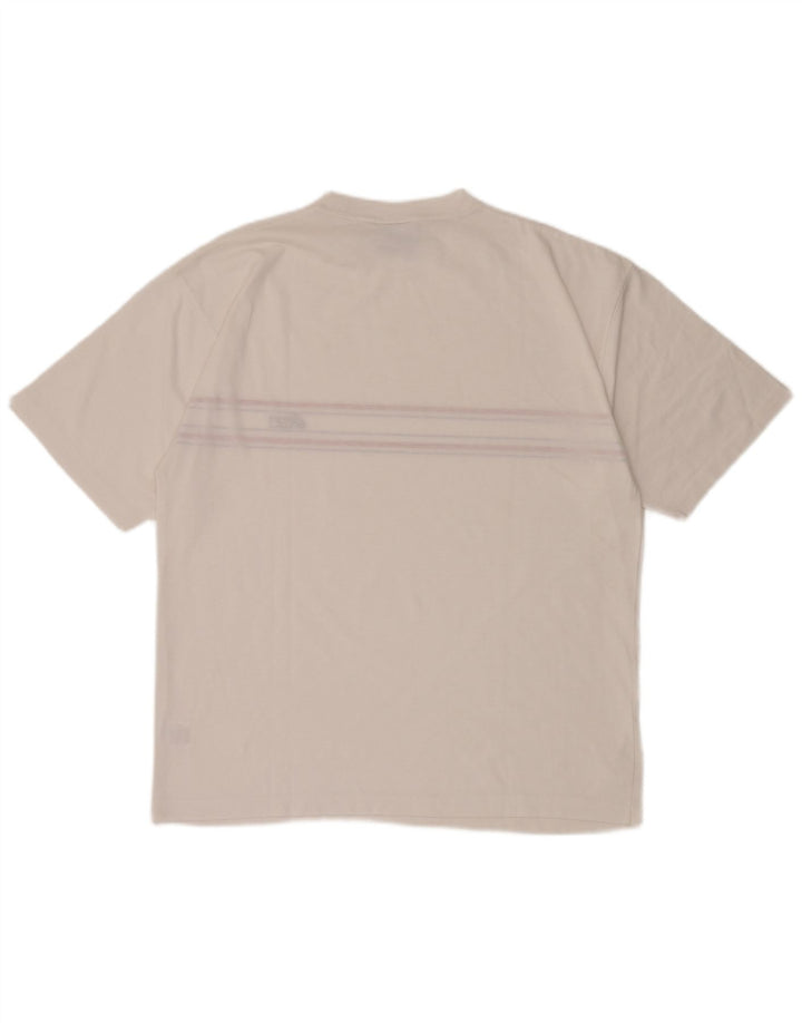 T-shirt ASICS da uomo Top in poliestere a righe bianche grandi