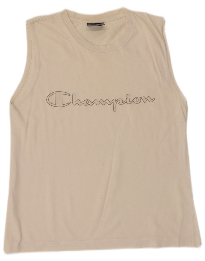 Canotta grafica Champion da bambino 11-12 anni Beige