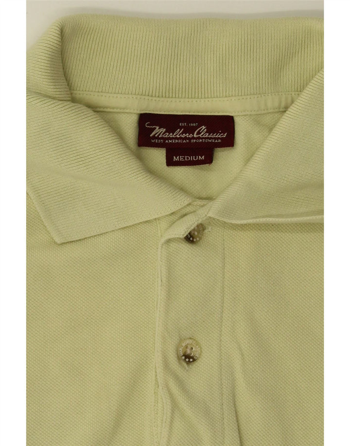 MARLBORO CLASSICS Mens Polo Shirt Medium Green Cotton Vintage Marlboro Classics and Second-Hand Marlboro Classics from Messina Hembry 