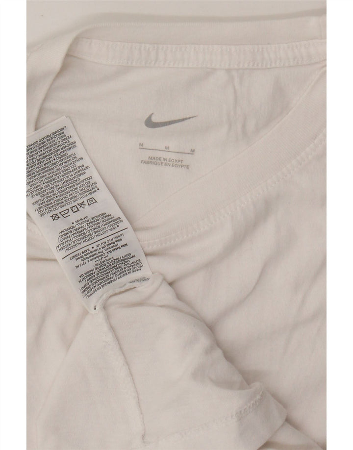 T-shirt da donna NIKE Top UK 12 cotone bianco medio