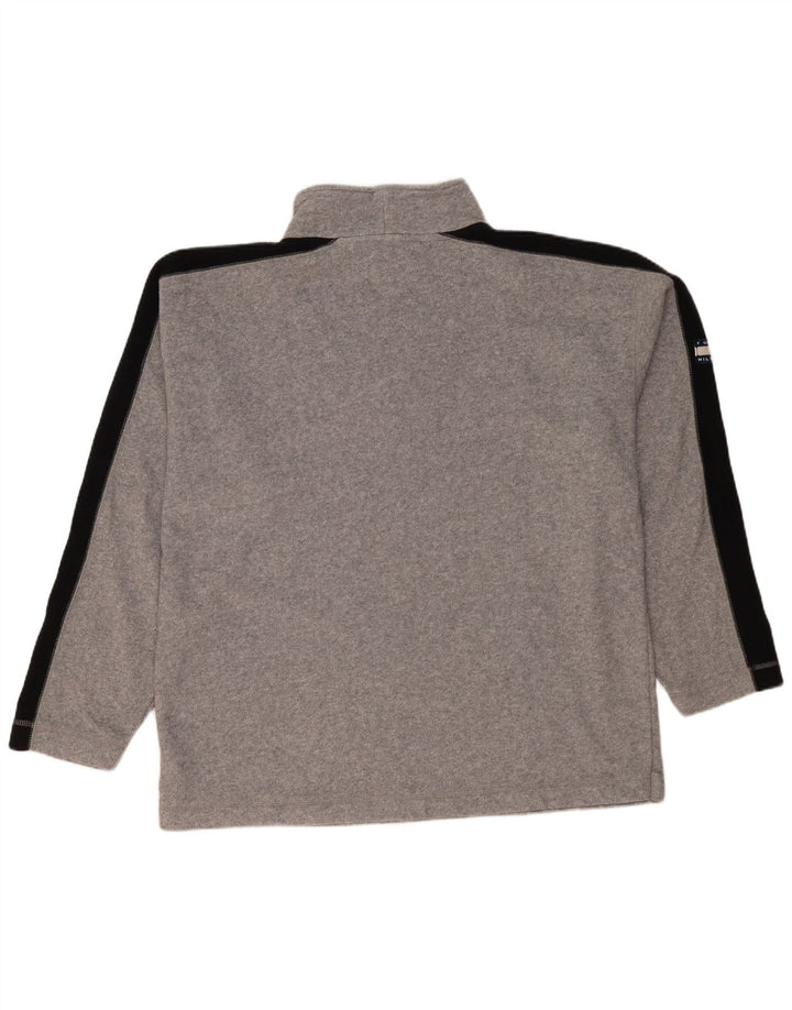 Maglione in pile da uomo con zip e collo Tommy Hilfiger 2XL poliestere color block grigio