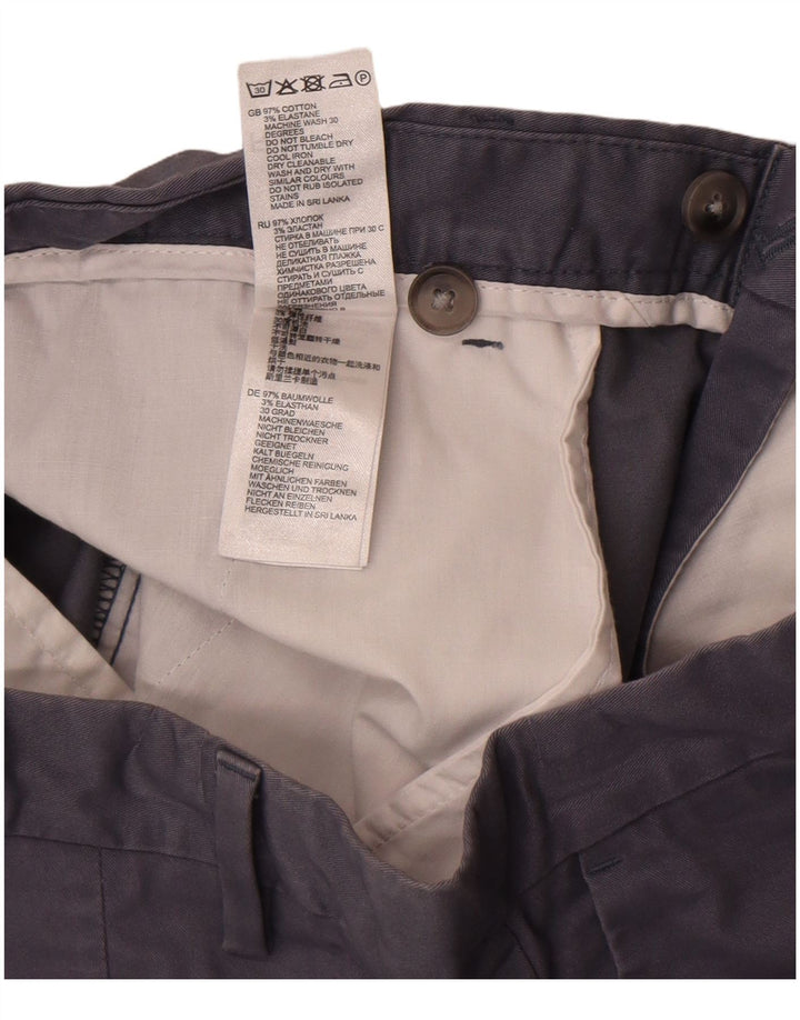 Pantaloncini chino da uomo Reiss W34 Large in cotone blu navy