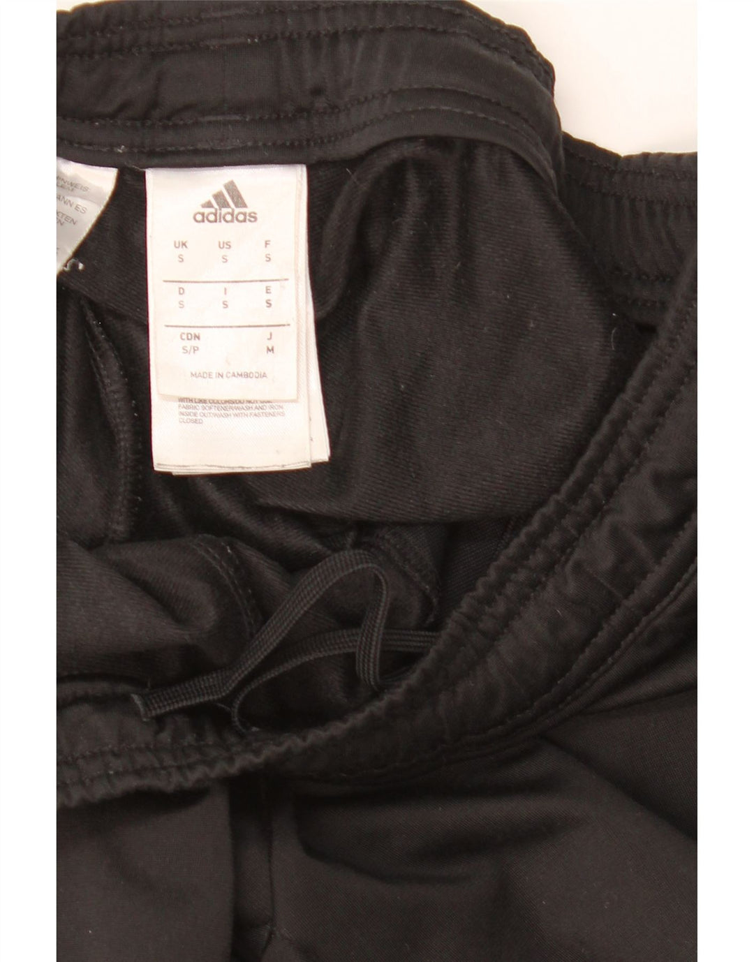 Pantaloni da tuta da uomo Adidas Small neri in poliestere
