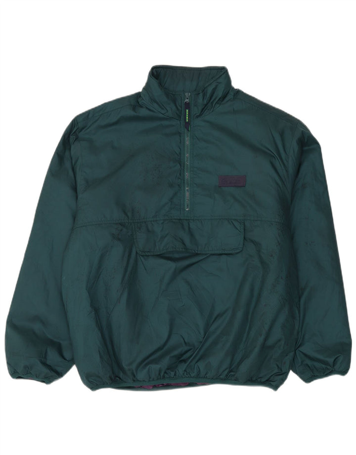 Eddie Bauer Giacca imbottita vestibilità ampia pullover da uomo UK 38 Verde medio