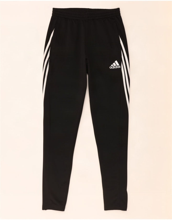 Pantaloni da tuta Adidas Climalite da uomo piccoli in poliestere nero