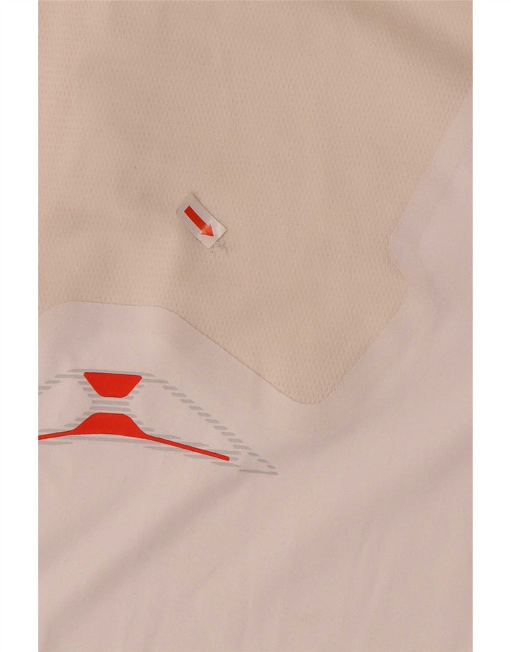 Polo Adidas Climacool da uomo in poliestere color block bianco medio