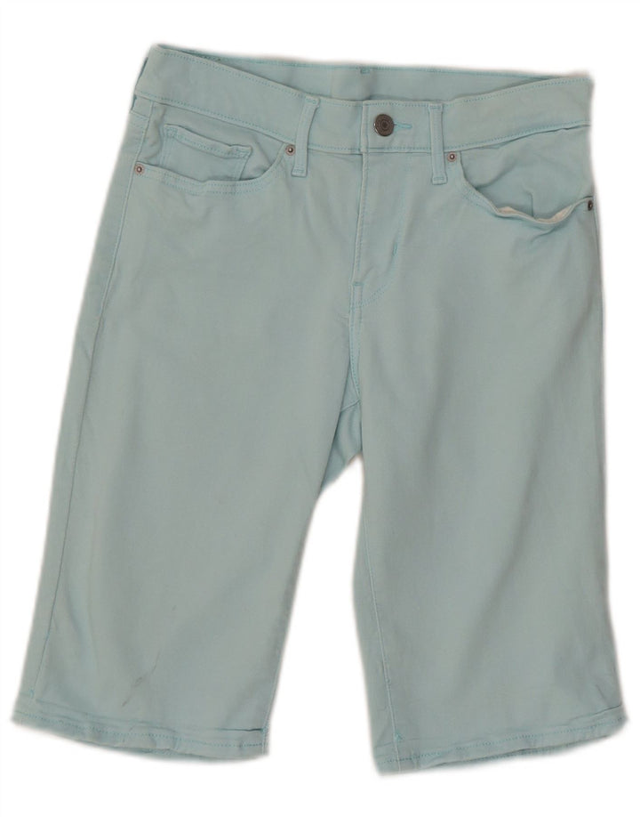 Pantaloncini di jeans da donna LEVI'S W27 piccoli in cotone turchese