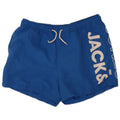 Pantaloncini da bagno grafici da uomo Jack & Jones XL blu poliestere