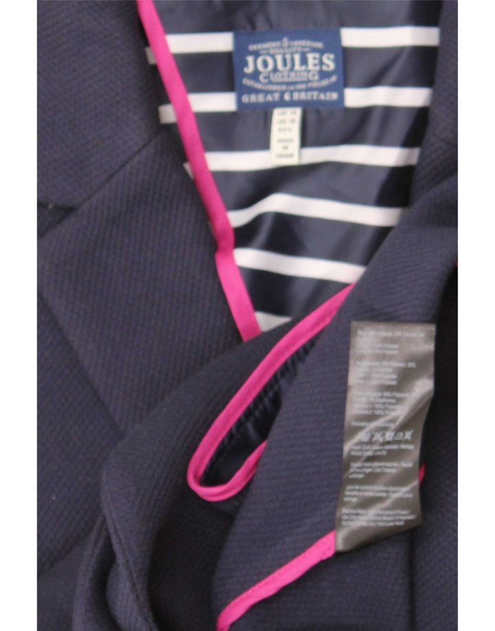 Giacca blazer da donna a 1 bottone Joules UK 14 poliestere medio blu navy