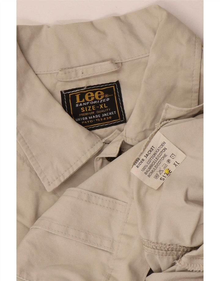 Giubbotto bomber da uomo Lee UK 42 XL Cotone beige