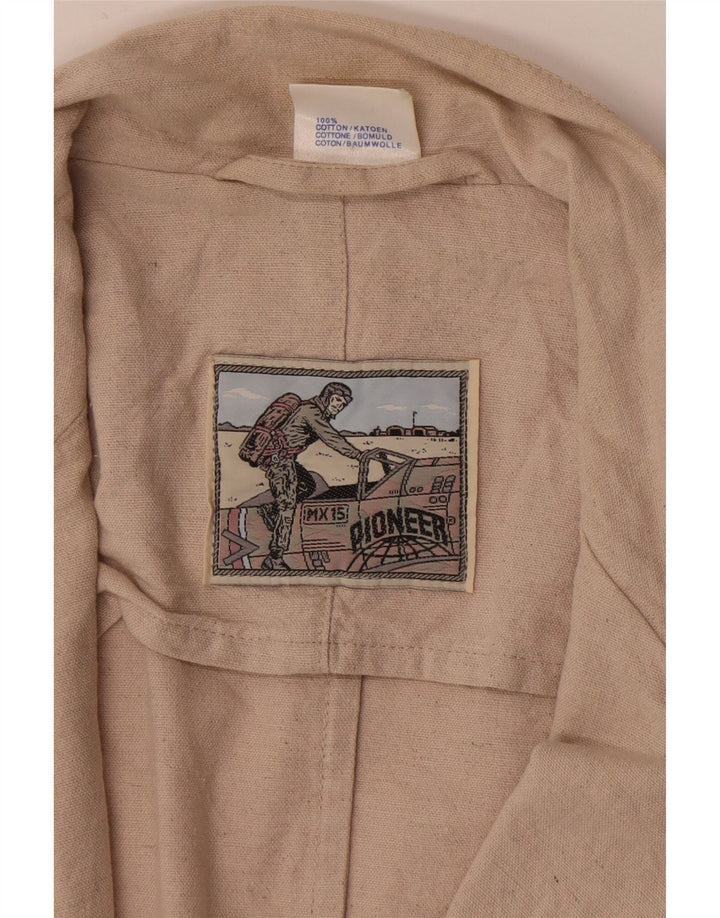 Giacca blazer da uomo a 2 bottoni Pioneer UK 36 piccola in cotone beige