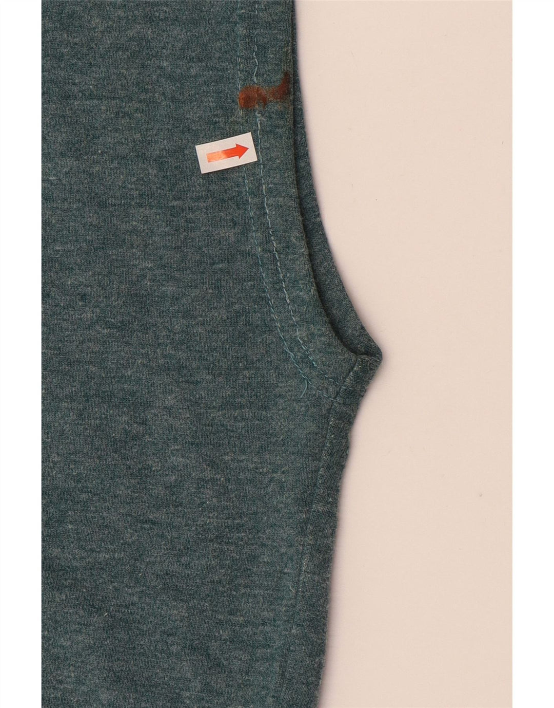 DIADORA Maglia Uomo Smanicata con Cappuccio Large in Cotone Blu