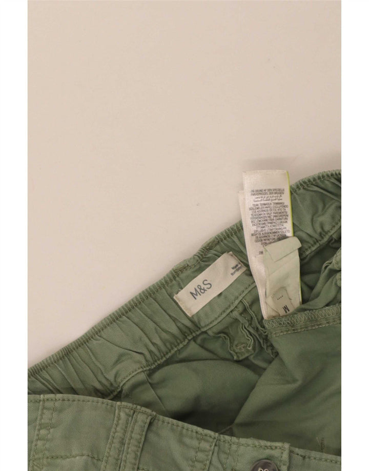 Pantaloni cargo corti Marks & Spencer da donna medi W26 L23 Lyocell verde