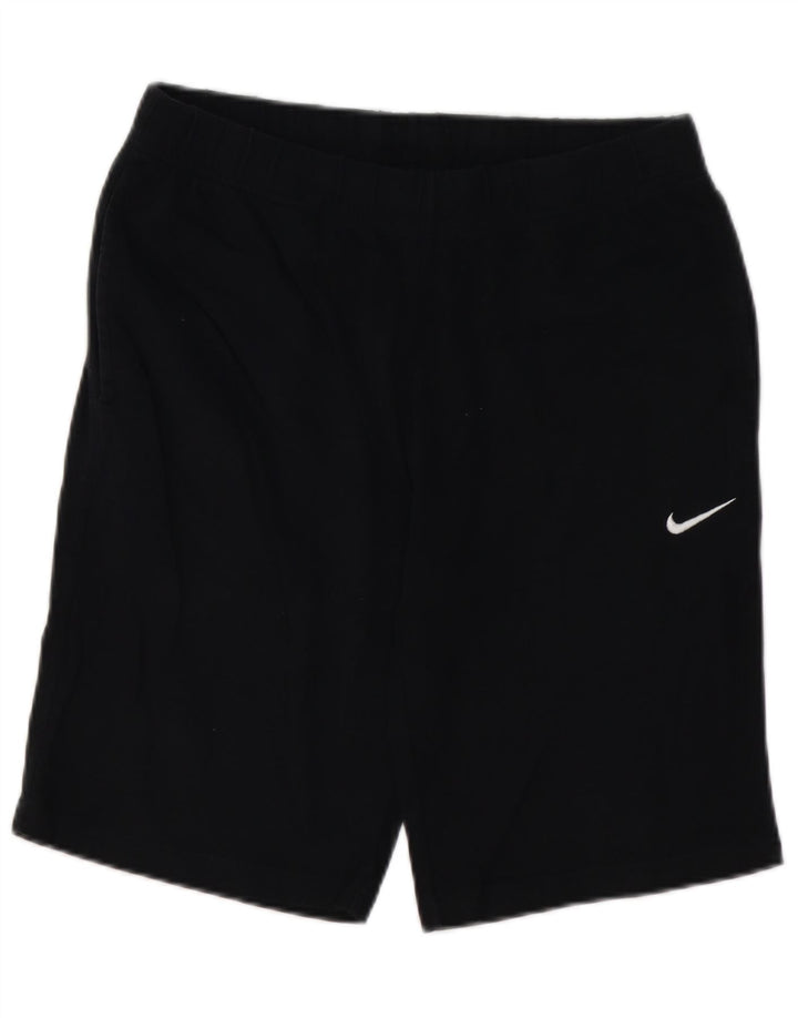 Pantaloncini sportivi da uomo NIKE medio cotone nero
