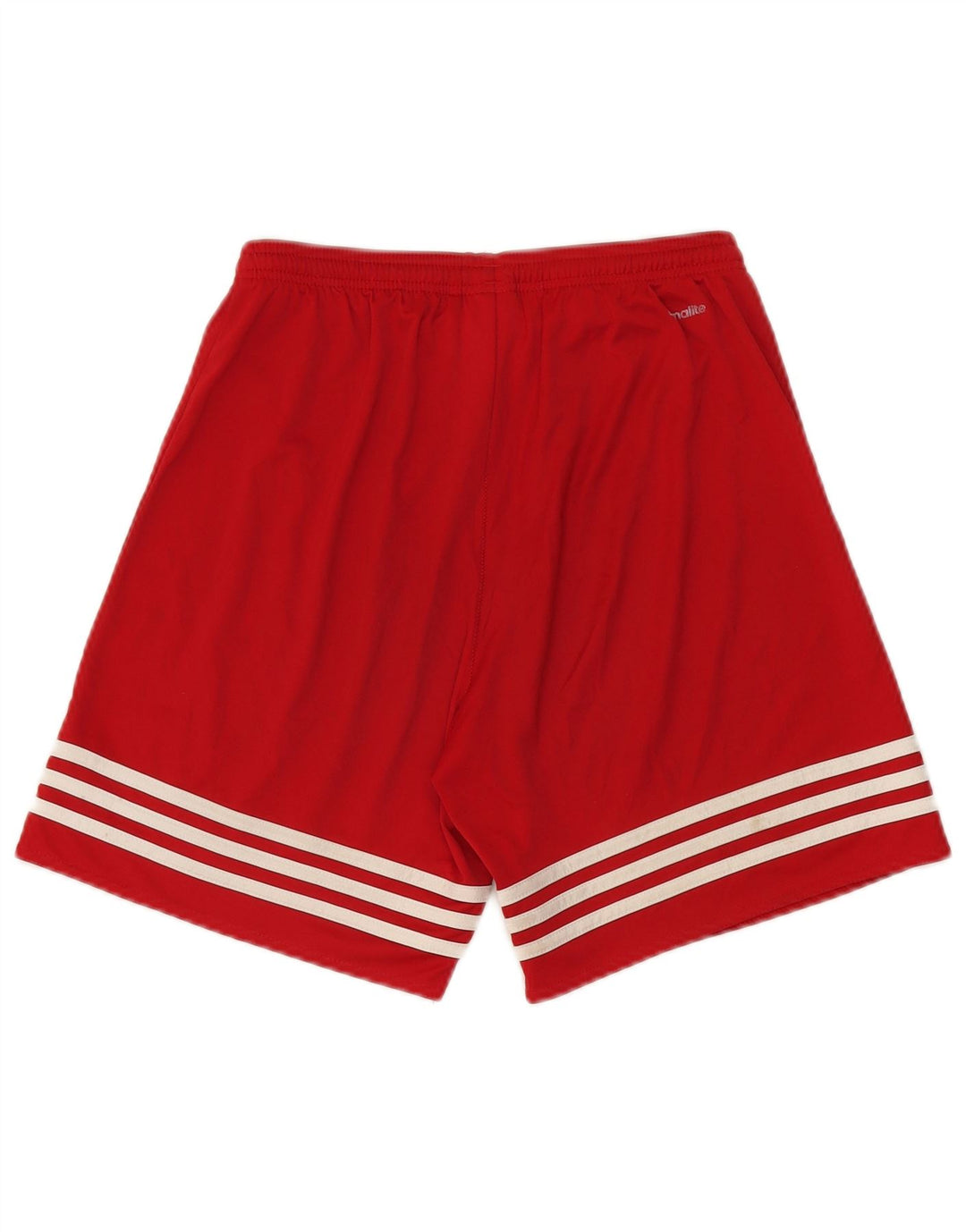 Pantaloncini sportivi Adidas Climalite da uomo piccoli in poliestere rosso