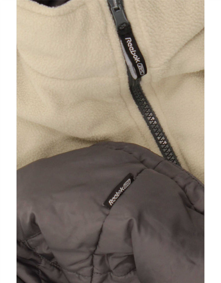 Gilet imbottito reversibile da donna Reebok UK 14 Large Grigio