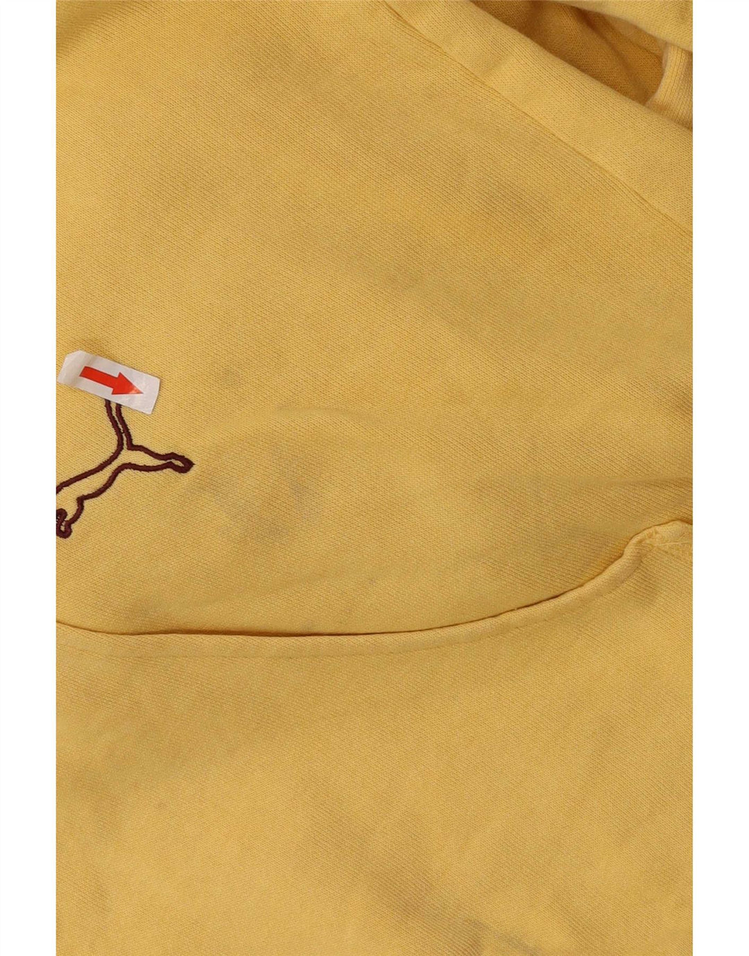 Felpa con cappuccio grafica da uomo Puma in cotone giallo medio