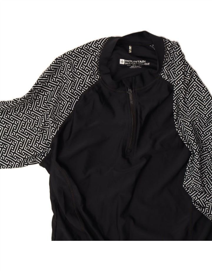 MOUNTAIN WAREHOUSE Womens Top Long Sleeve UK 16 Large Black Colourblock Vintage Mountain Warehouse and Second-Hand Mountain Warehouse from Messina Hembry 