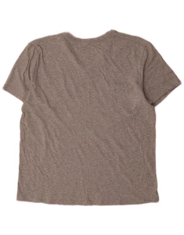 T-shirt da uomo Calvin Klein Top grande in cotone chiazzato grigio
