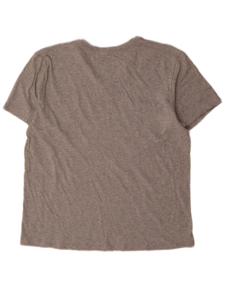T-shirt da uomo Calvin Klein Top grande in cotone chiazzato grigio