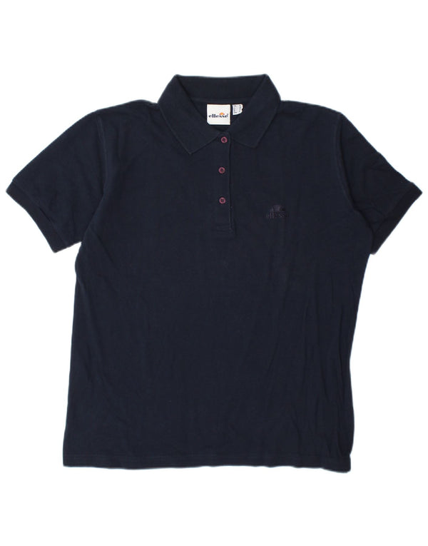 Polo da donna Ellesse UK 16 grande in cotone blu navy