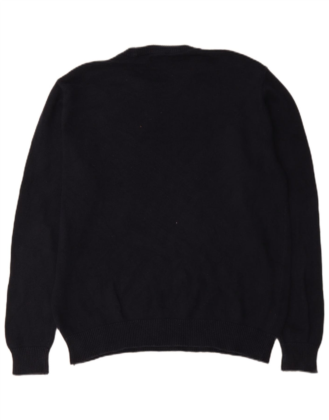 Maglione maglione girocollo da uomo Chaps XL in cotone nero