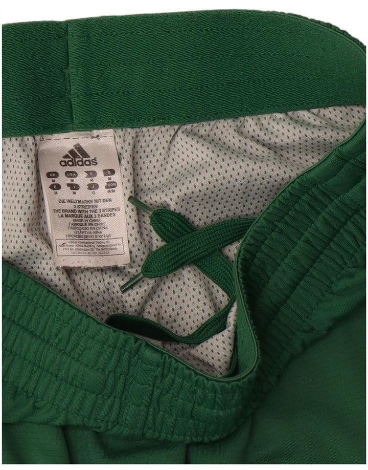 Pantaloncini sportivi Adidas Celtics da uomo in poliestere color block verde medio