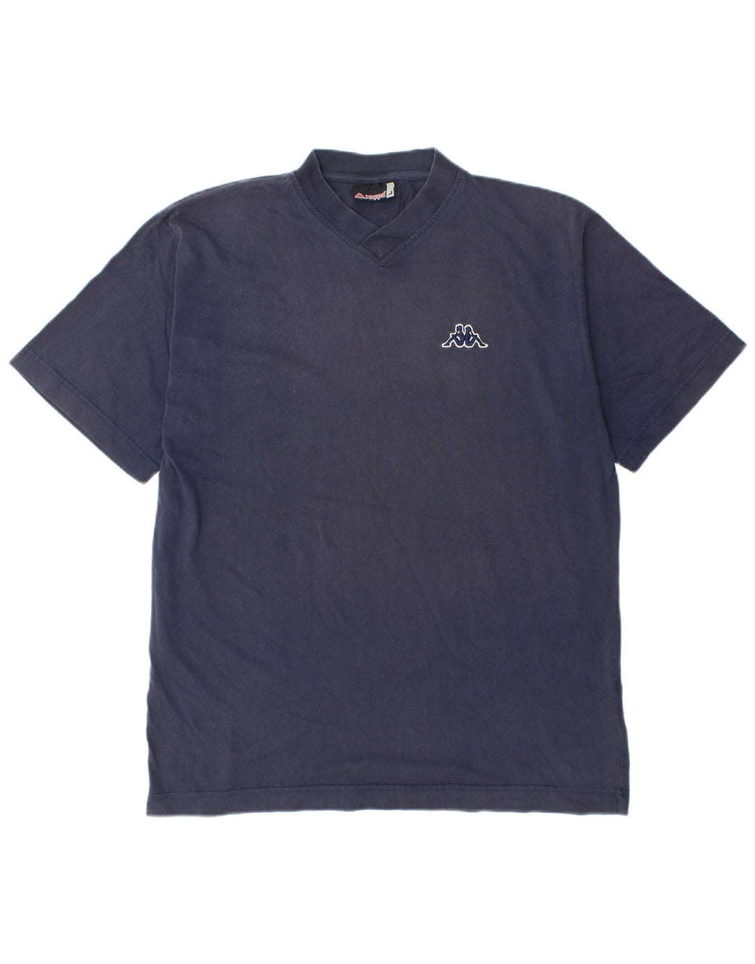 T-shirt da uomo KAPPA Top Large in cotone blu navy