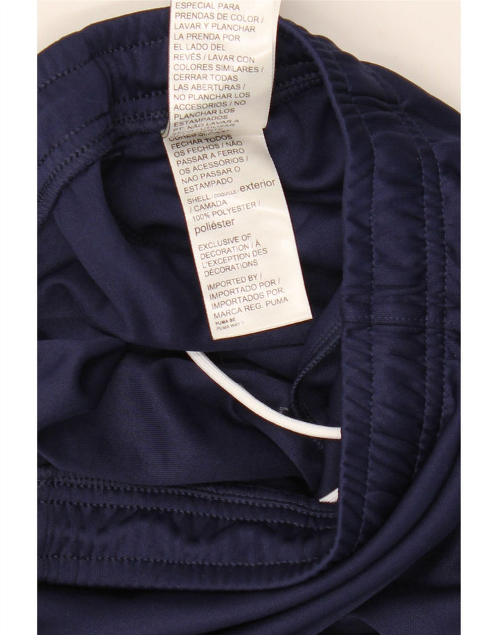Pantaloni da tuta da uomo Puma Joggers medi in poliestere blu navy