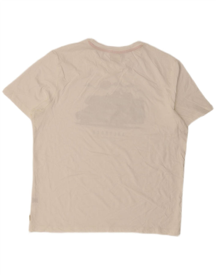 T-shirt grafica da uomo Saltrock Top XL in cotone bianco