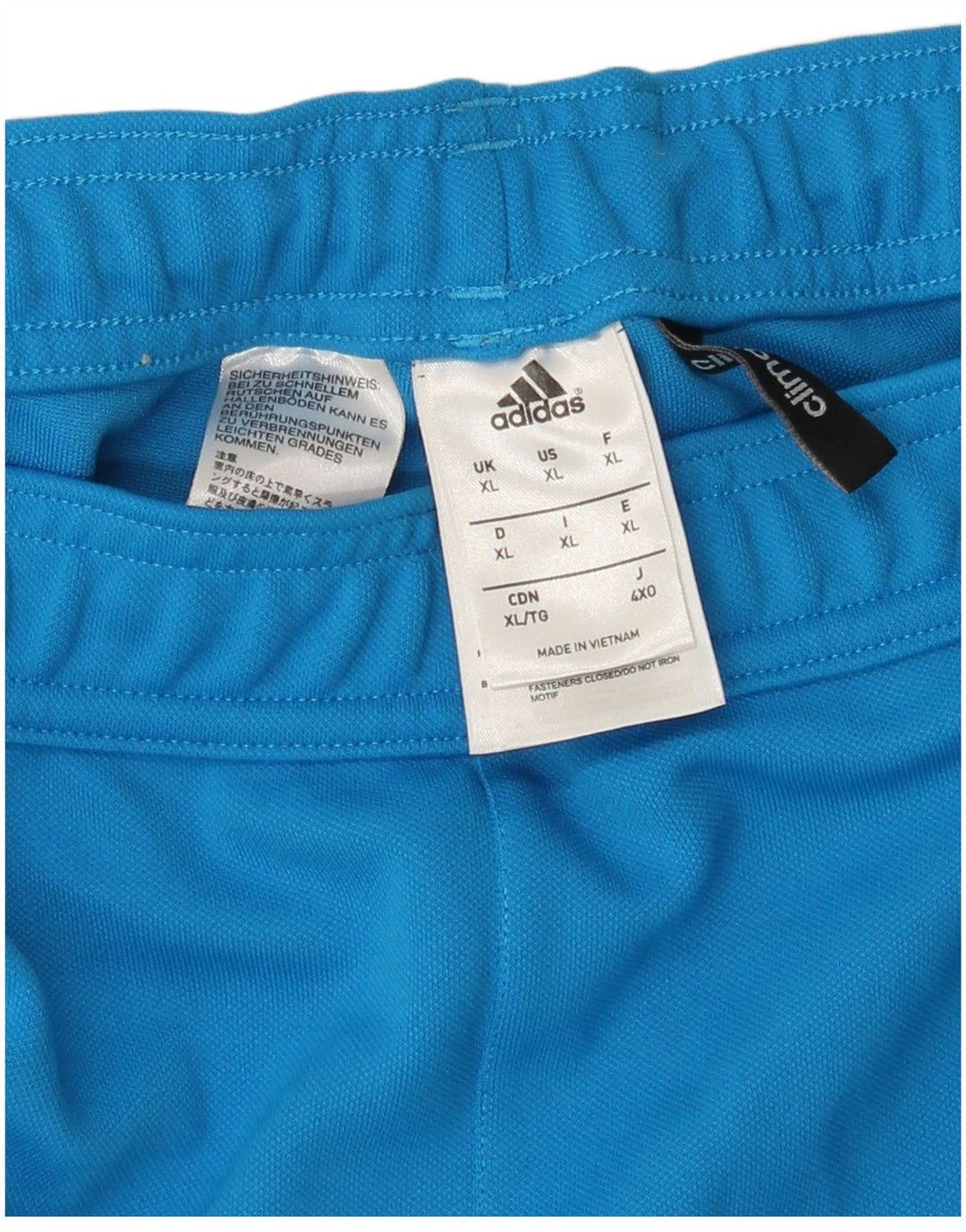 Pantaloni da tuta Adidas Climalite da uomo XL blu poliestere