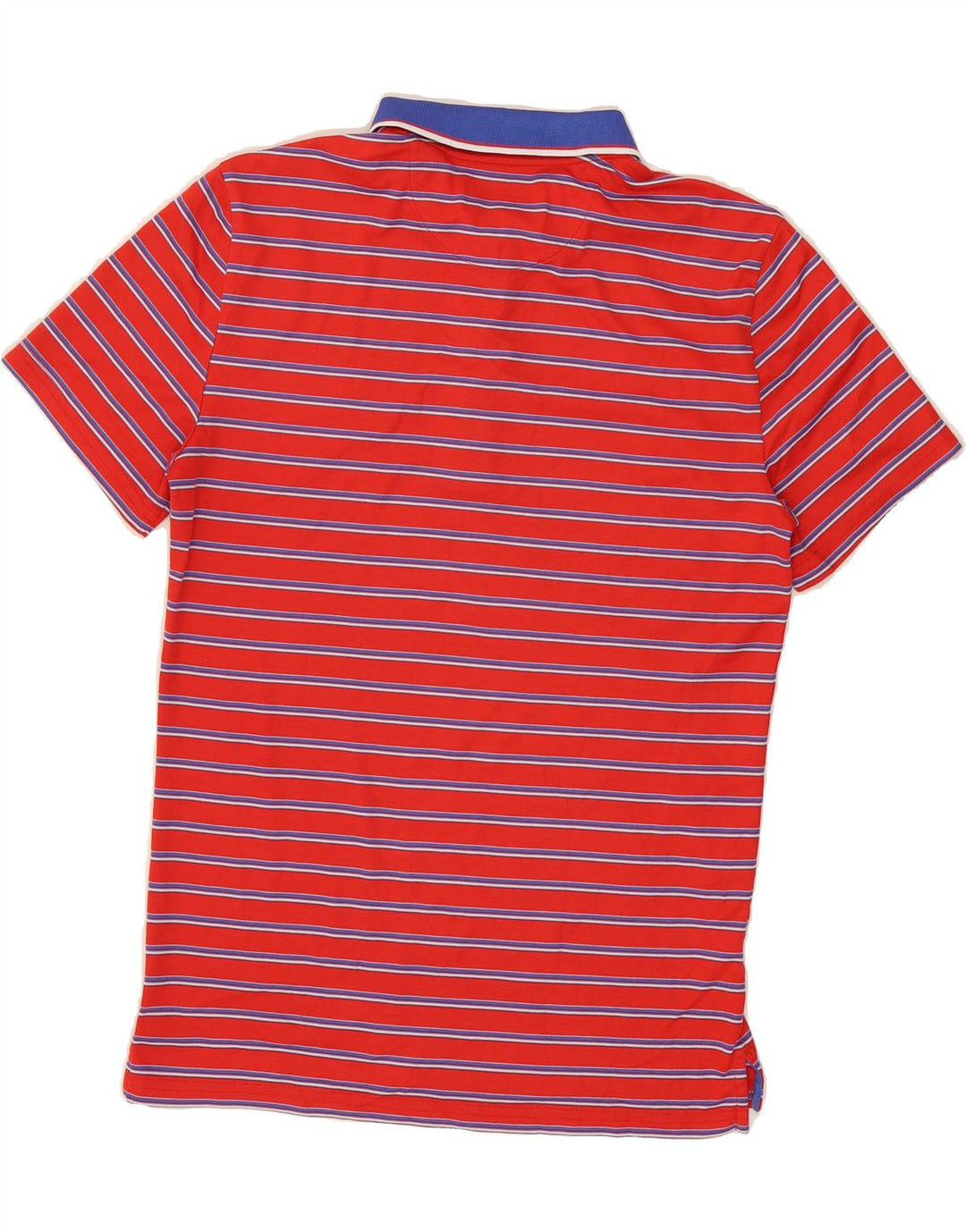 PENGUIN Mens Polo Shirt Small Red Striped Vintage Penguin and Second-Hand Penguin from Messina Hembry 